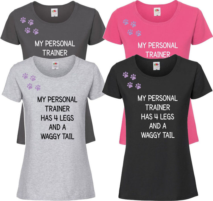 Picture of Dog Personal Trainer Glitter Tee