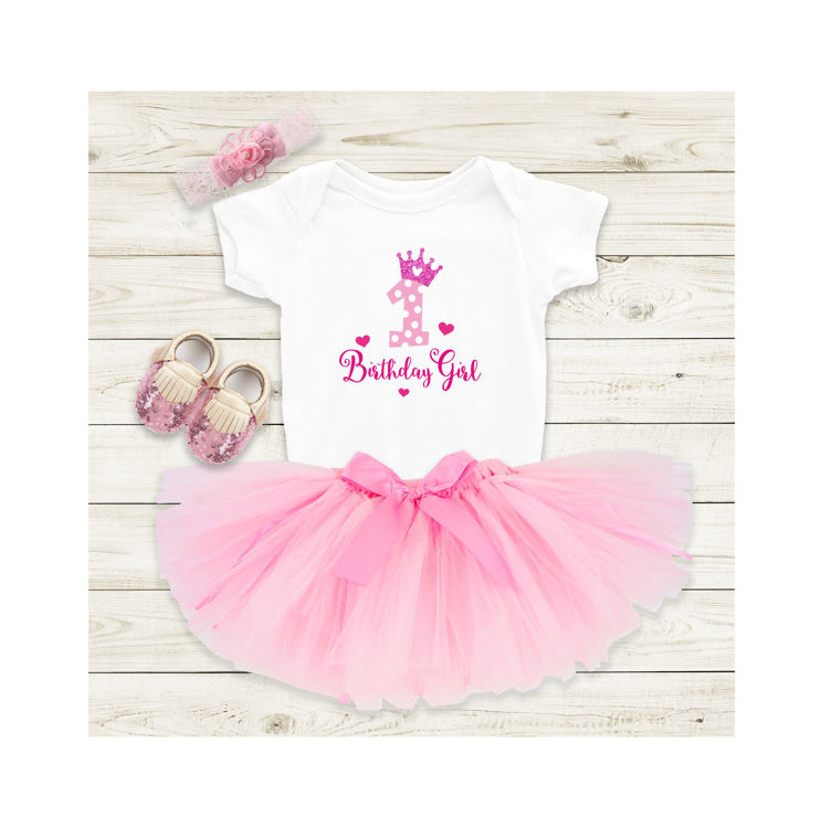 Picture of Girls 1st Birthday Princess T-shirt