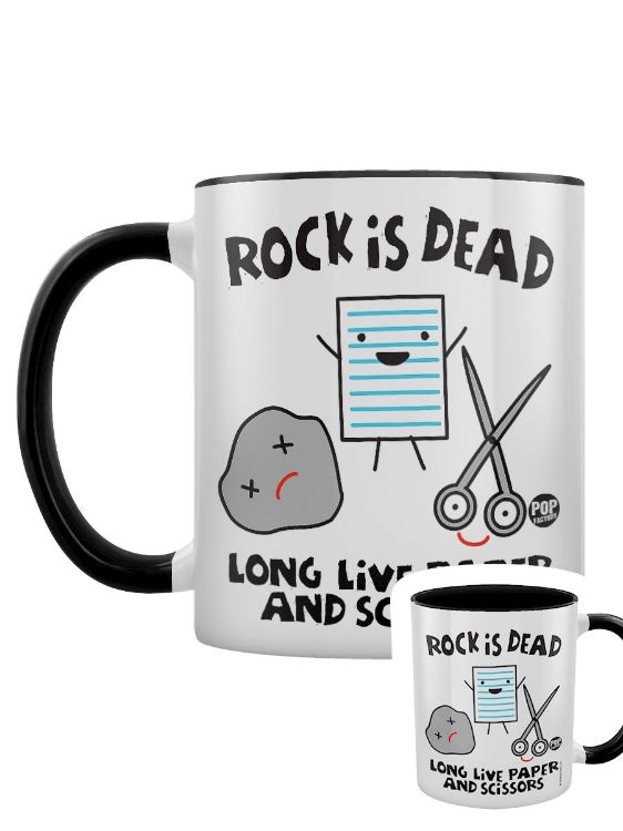 Picture of Rock is Dead Black Mug