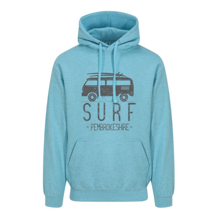 Picture of Surf Pembrokeshire Blue Hoodie 